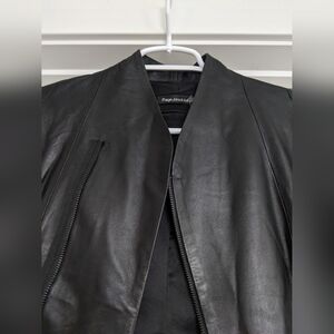 PAIGE Black Label Black Leather Jacket